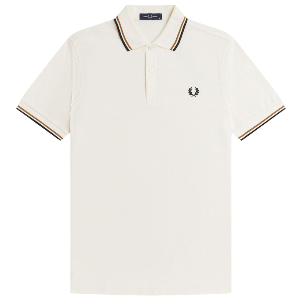 Fred Perry M3600 Twin Tipped Shirt - Ecru