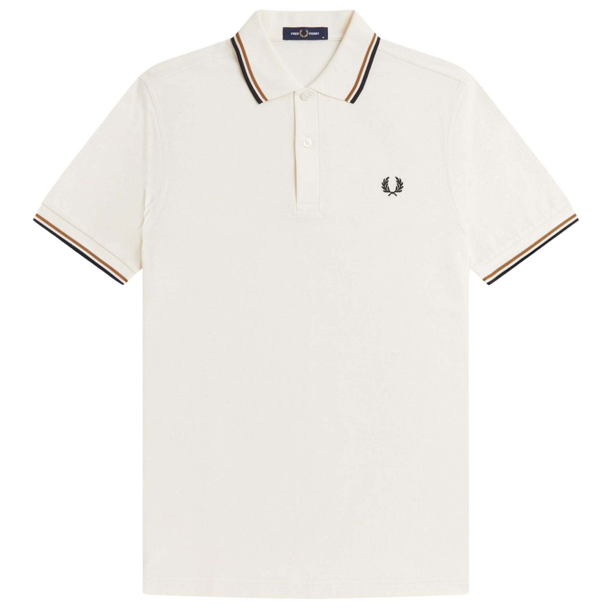 Fred Perry M3600 Twin Tipped Shirt - Ecru