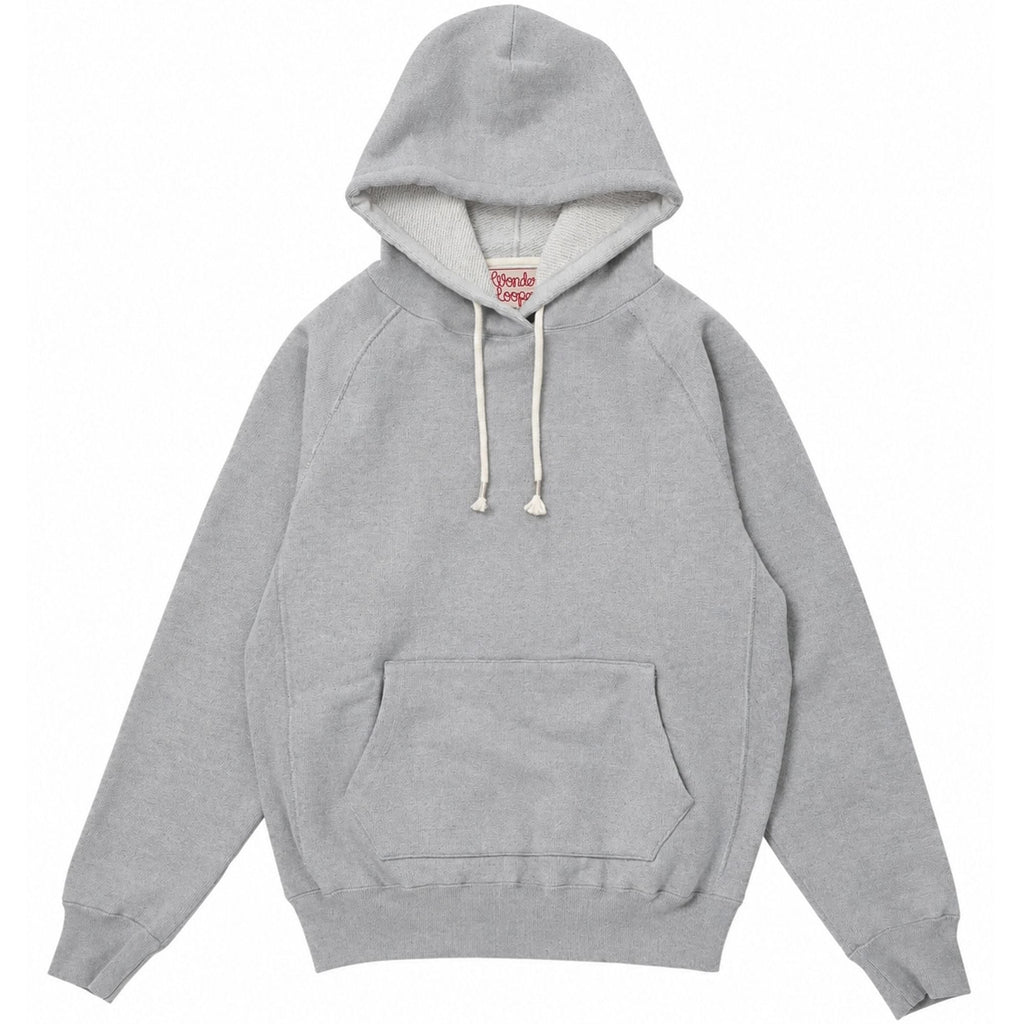 Wonder Looper Double Heavyweight French Terry Pullover Hoodie - Heather Grey