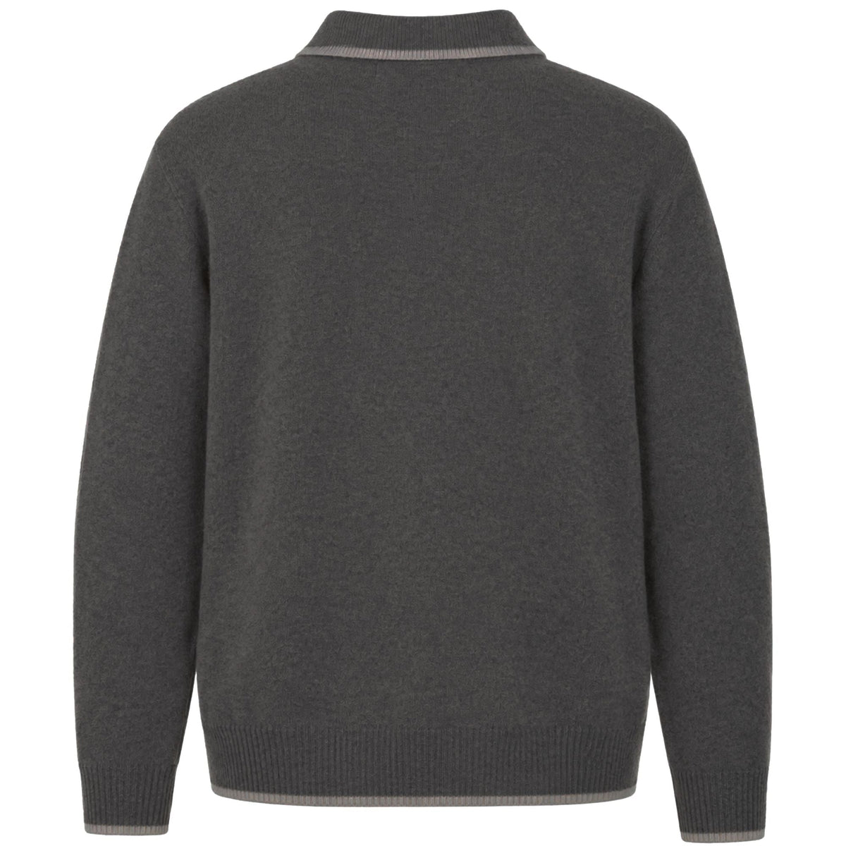 Pittari Lambswool Catch Full Zip Sweater - Cliff/Clay