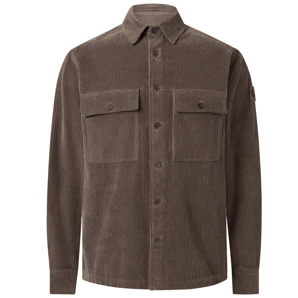 Belstaff Ravine Cotton Corduroy Shirt - Olive