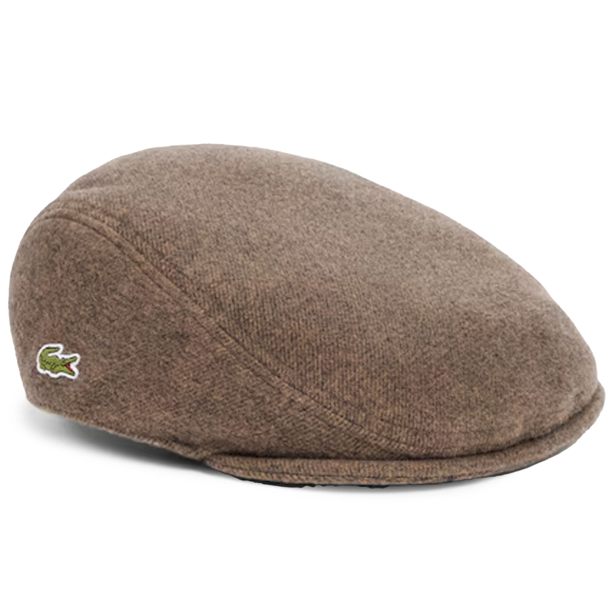 Lacoste Felted Wool Beret - Brown