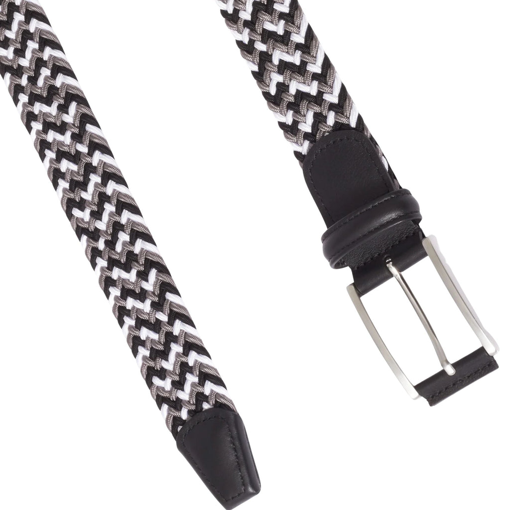 Anderson's Belts Woven Belt - Black/Grey
