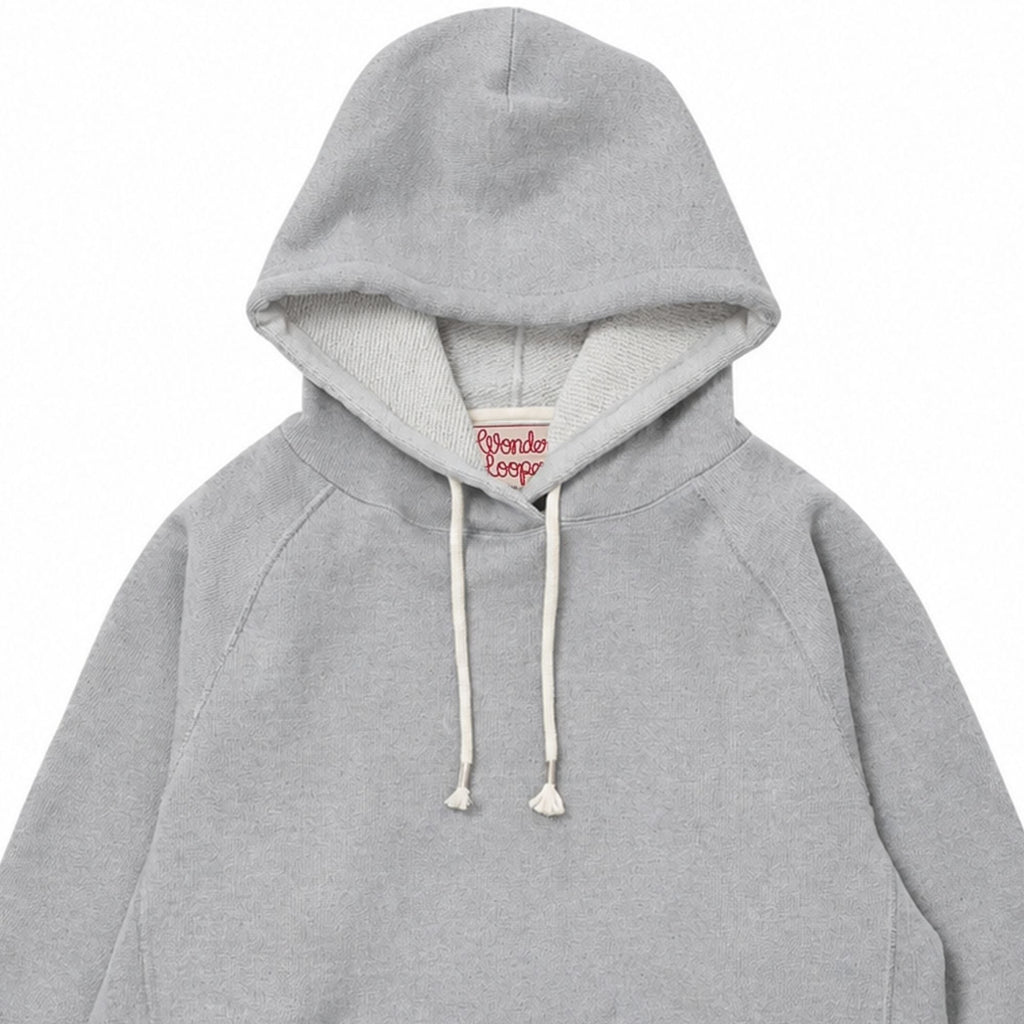 Wonder Looper Double Heavyweight French Terry Pullover Hoodie - Heather Grey