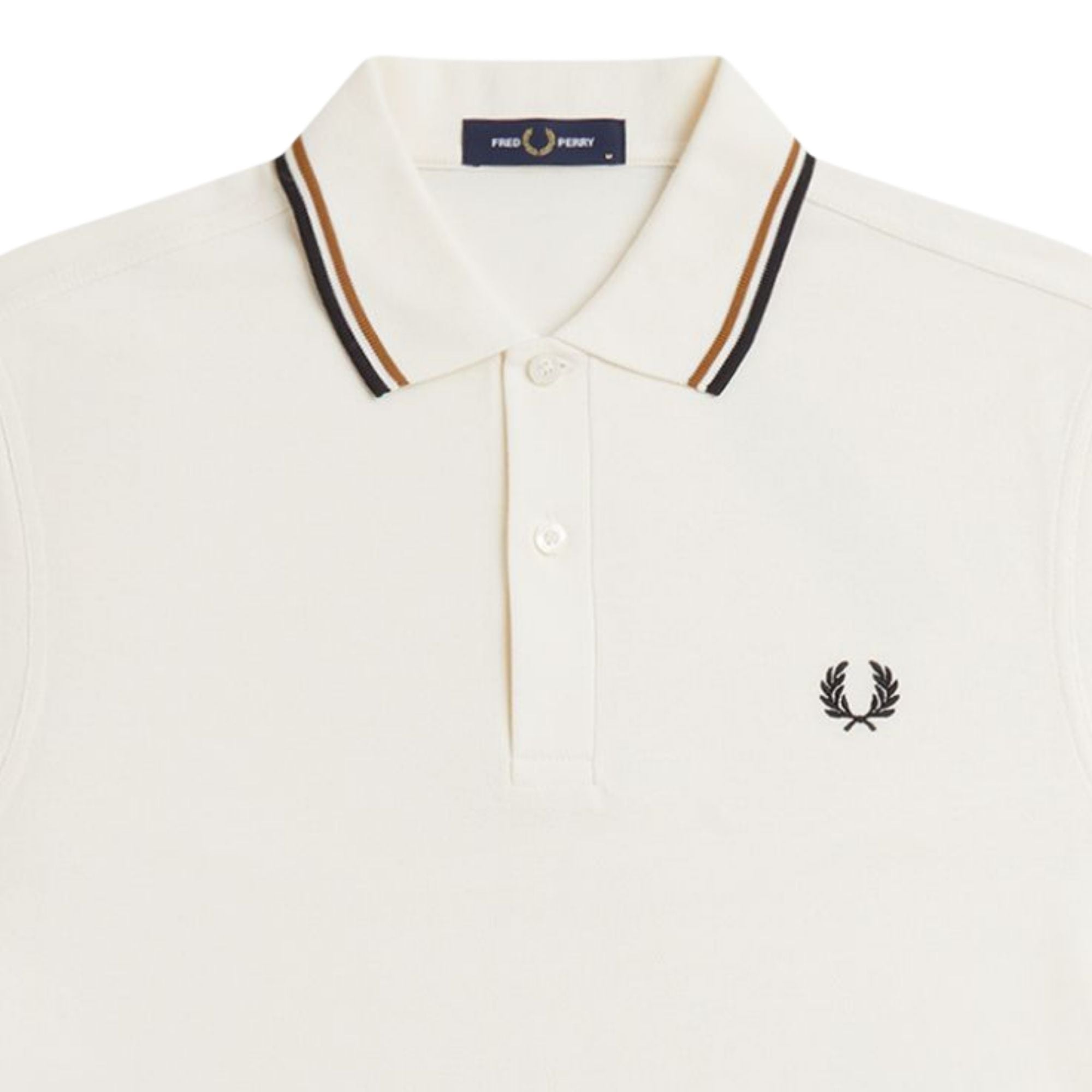 Fred Perry M3600 Twin Tipped Shirt - Ecru