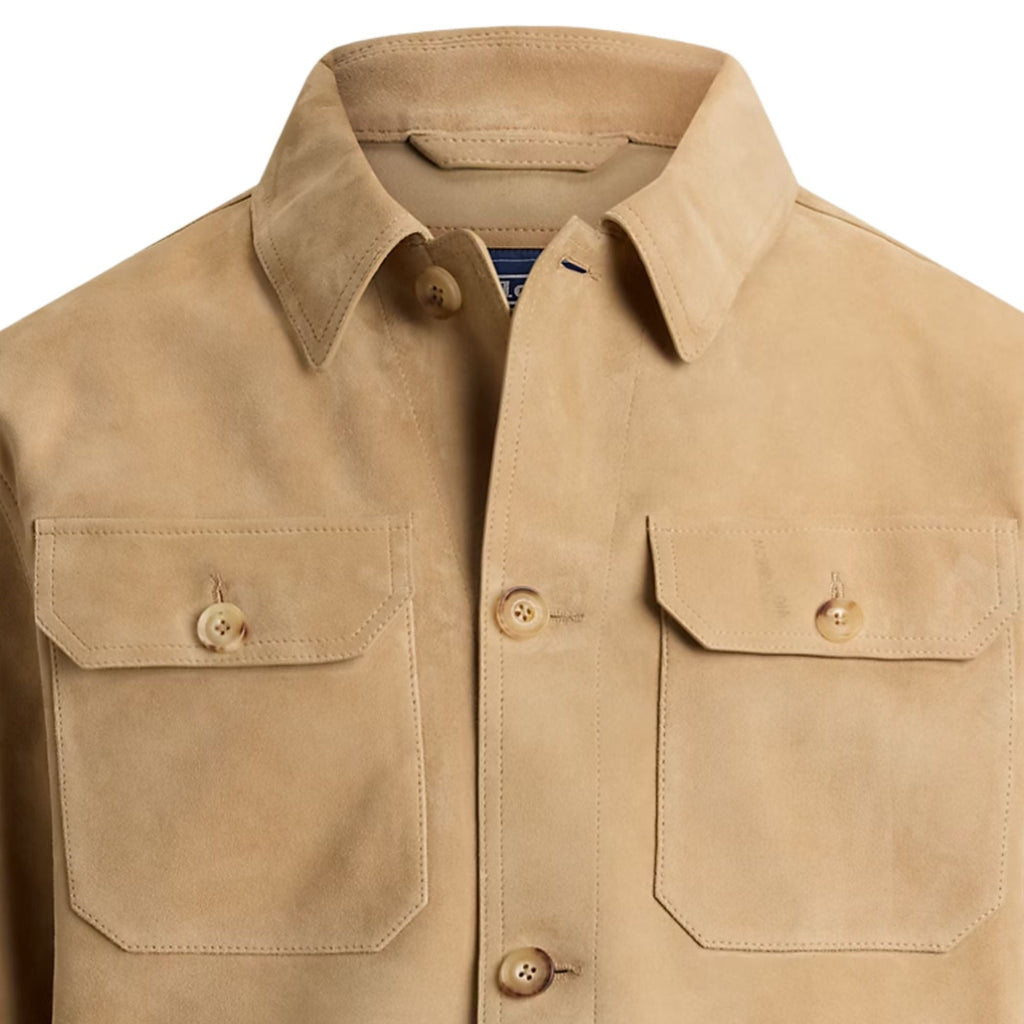 Polo Ralph Lauren	The Ashdale Suede Shacket - Tan