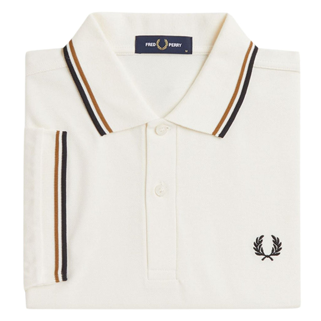 Fred Perry M3600 Twin Tipped Shirt - Ecru