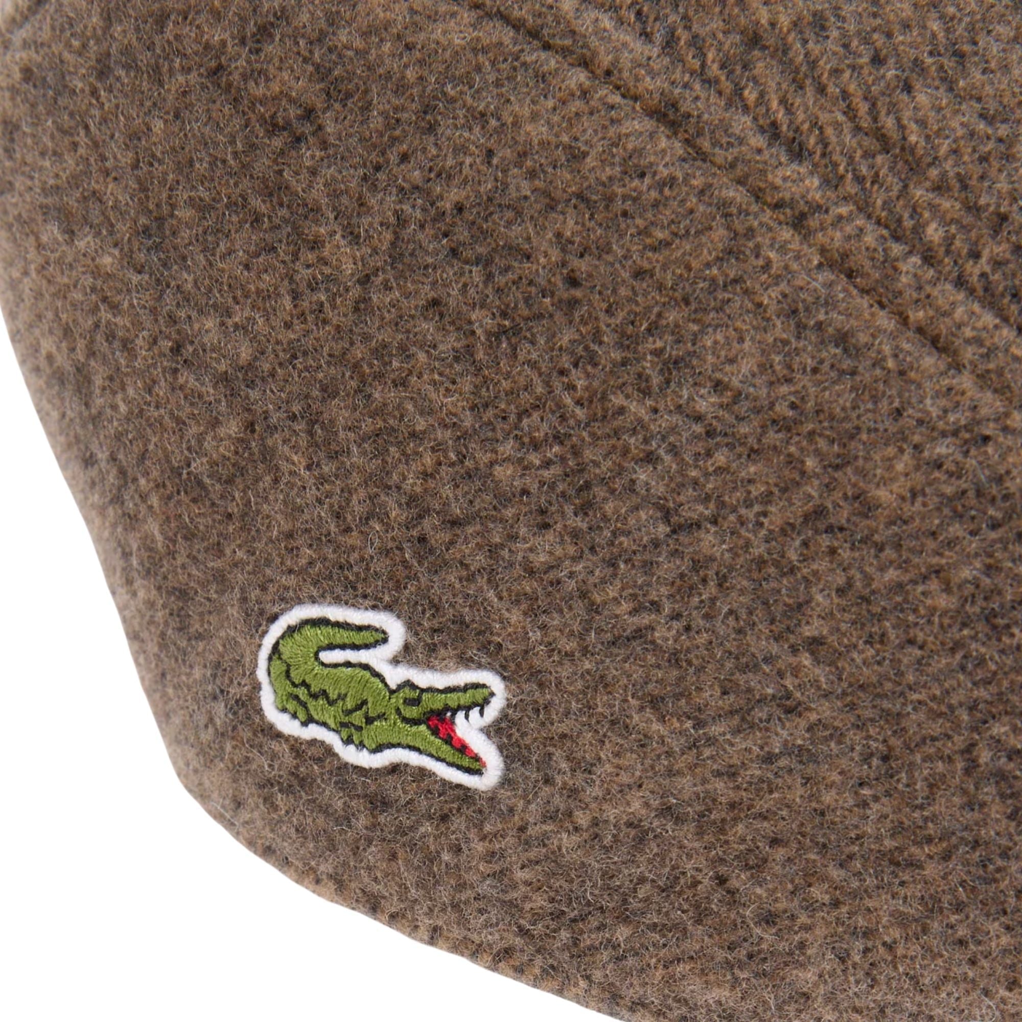 Lacoste Felted Wool Beret - Brown