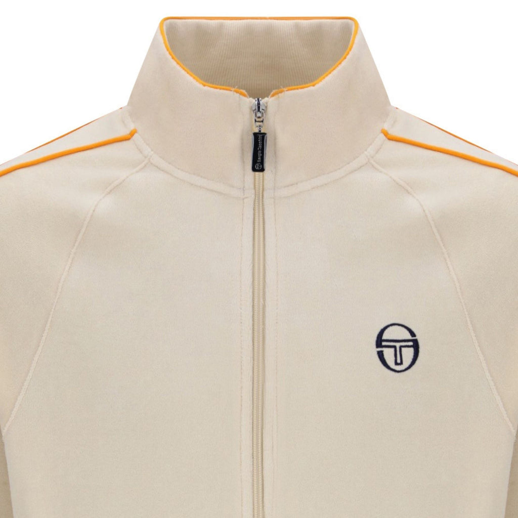 Sergio Tacchini Tasso Velour Track Top - Sandshell