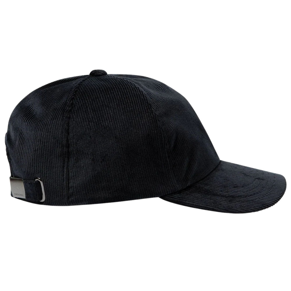 Sunspel Corduroy Cap - Navy