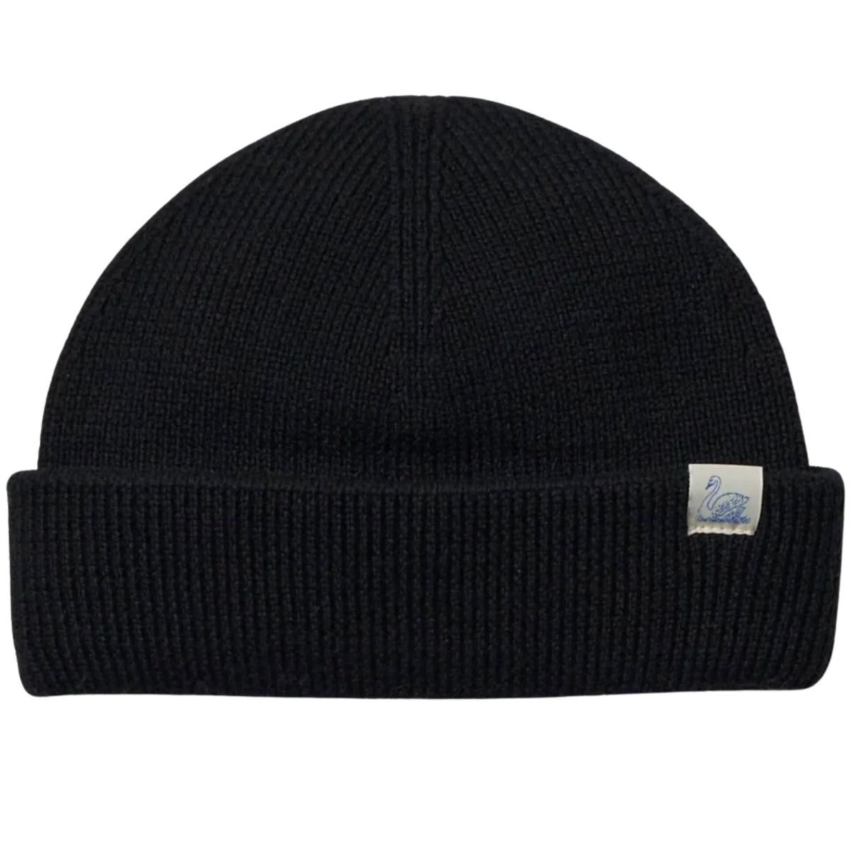 Merz b Schwanen Merino Wool Watch Cap - Deep Black