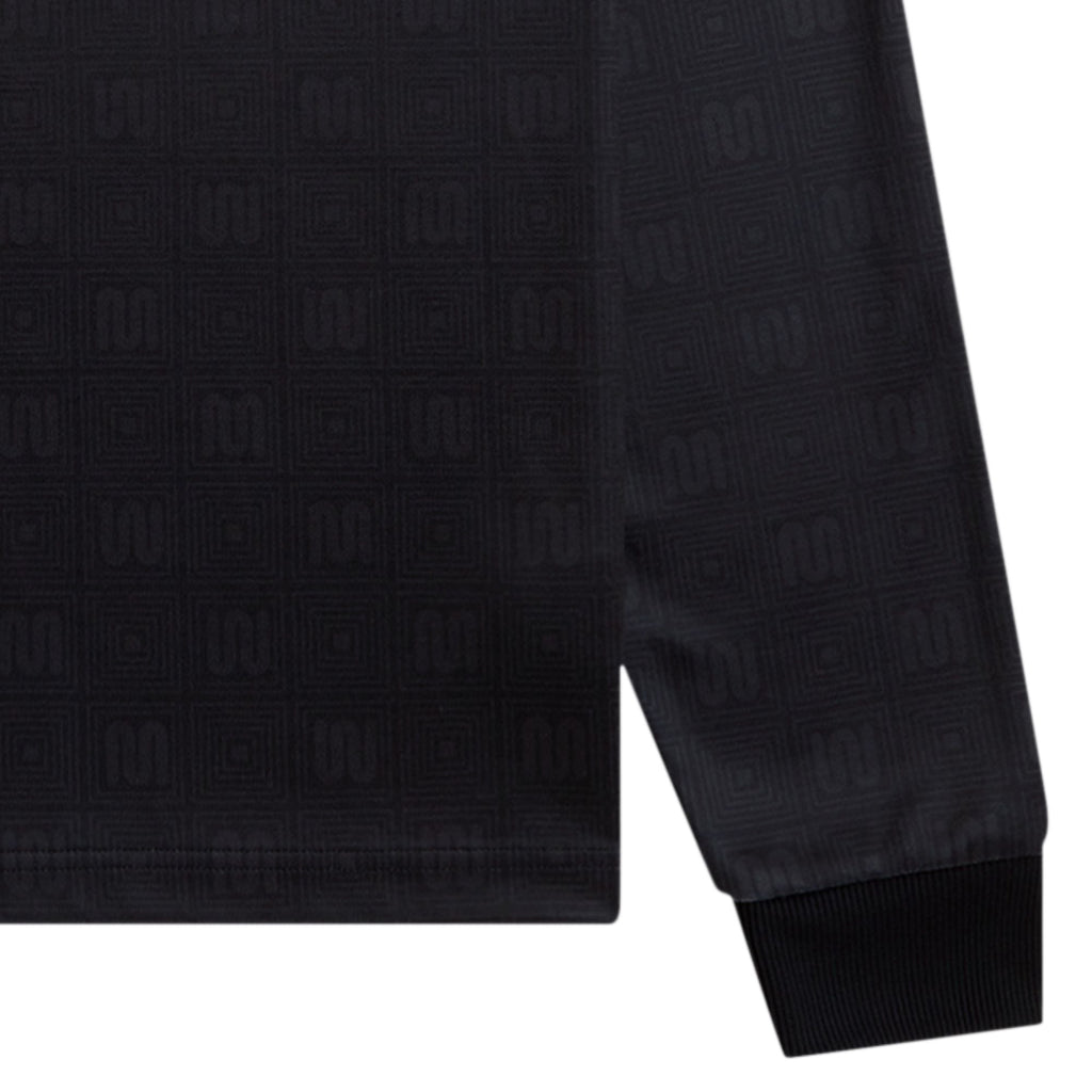 Fred Perry x Meyba Long Sleeve Polo Shirt - Black
