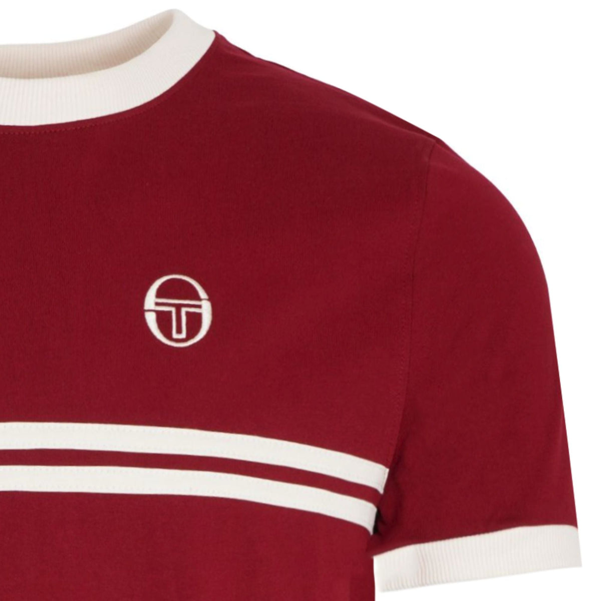Sergio Tacchini x Stuarts Supermac T-Shirt - Merlot/Buttercream