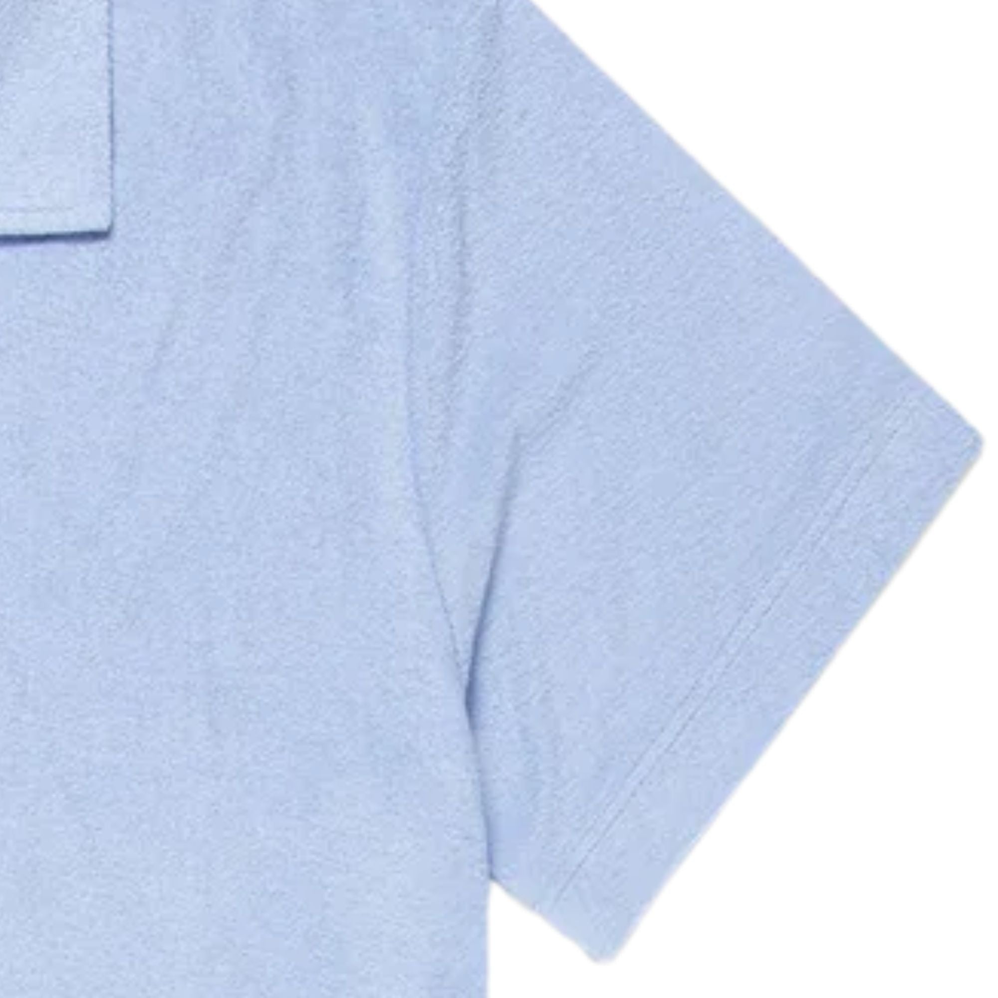 Sunspel Towelling Polo Shirt - Sky