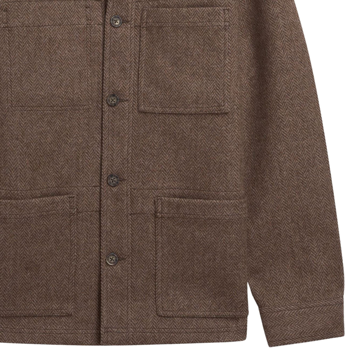 Sebago Dorr Wool Herringbone Jacket - Beige