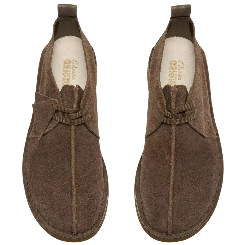 Clarks Originals Desert Treck Shoes - Dark Olive Suede