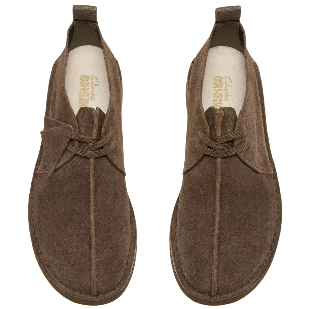 Clarks Originals Desert Treck Shoes - Dark Olive Suede