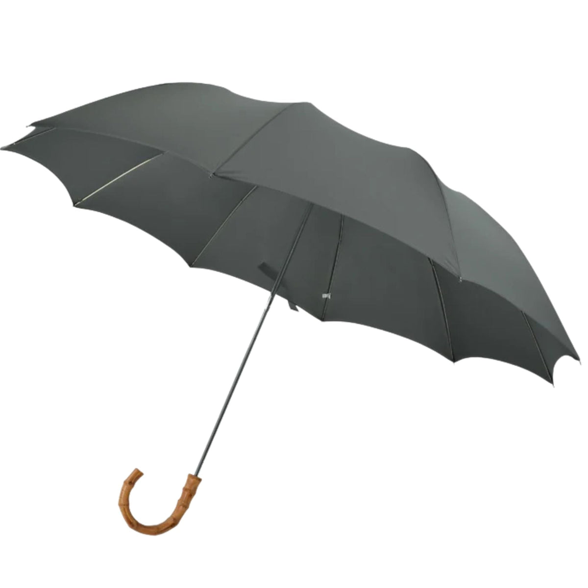 Fox Umbrellas TEL4 Whangee Crook Umbrella - Grey
