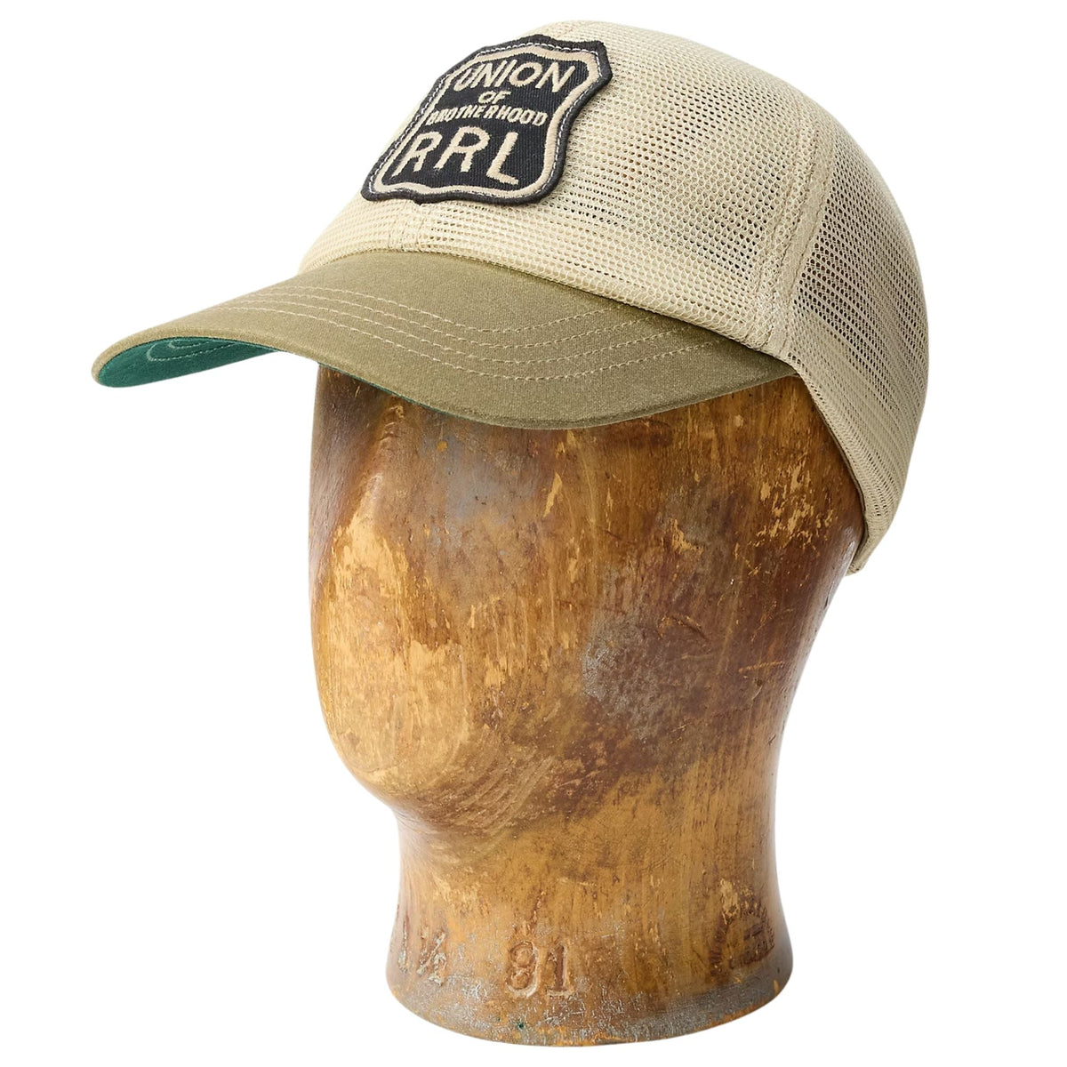 RRL by Ralph Lauren  Logo-Patch Mesh Trucker Cap - Brown/Tan