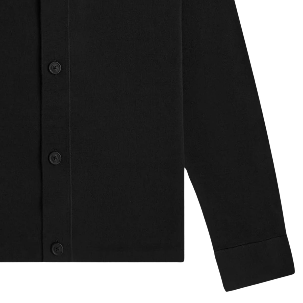 Fred Perry Knitted Overshirt - Black