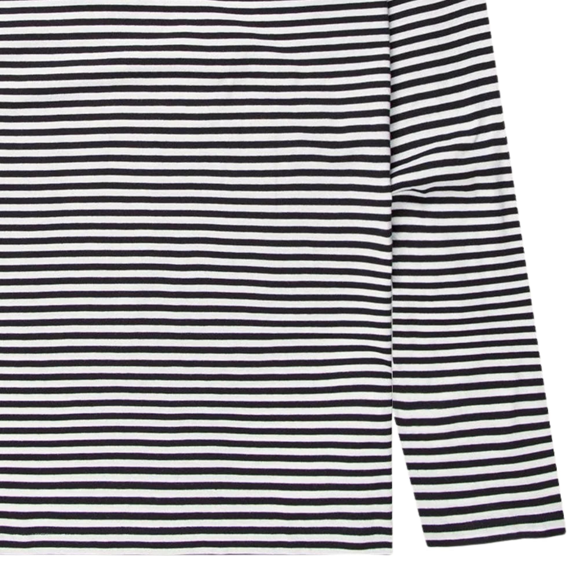 Long Sleeve Classic T‑shirt - White/Navy