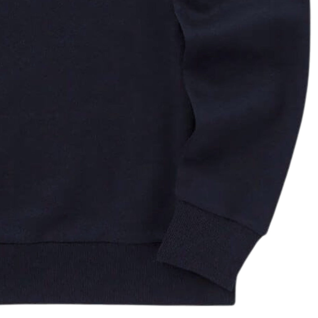 Fred Perry Pique Collared Sweatshirt - Navy