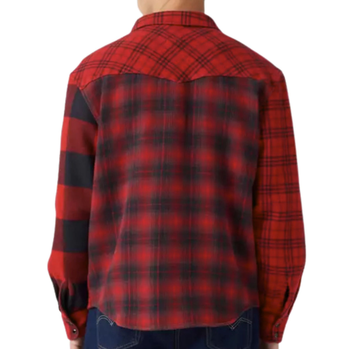 Levi's® Pieced Relaxed Western Shirt - Red