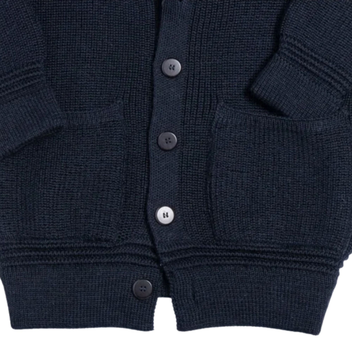 Heimat Virgin Wool Eiger Cardigan - Ink