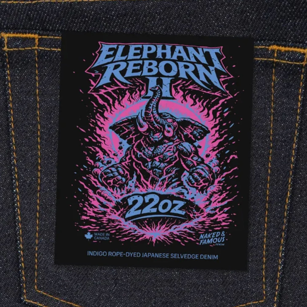 Naked and Famous Denim Weird Guy Elephant 2 Reborn - Indigo