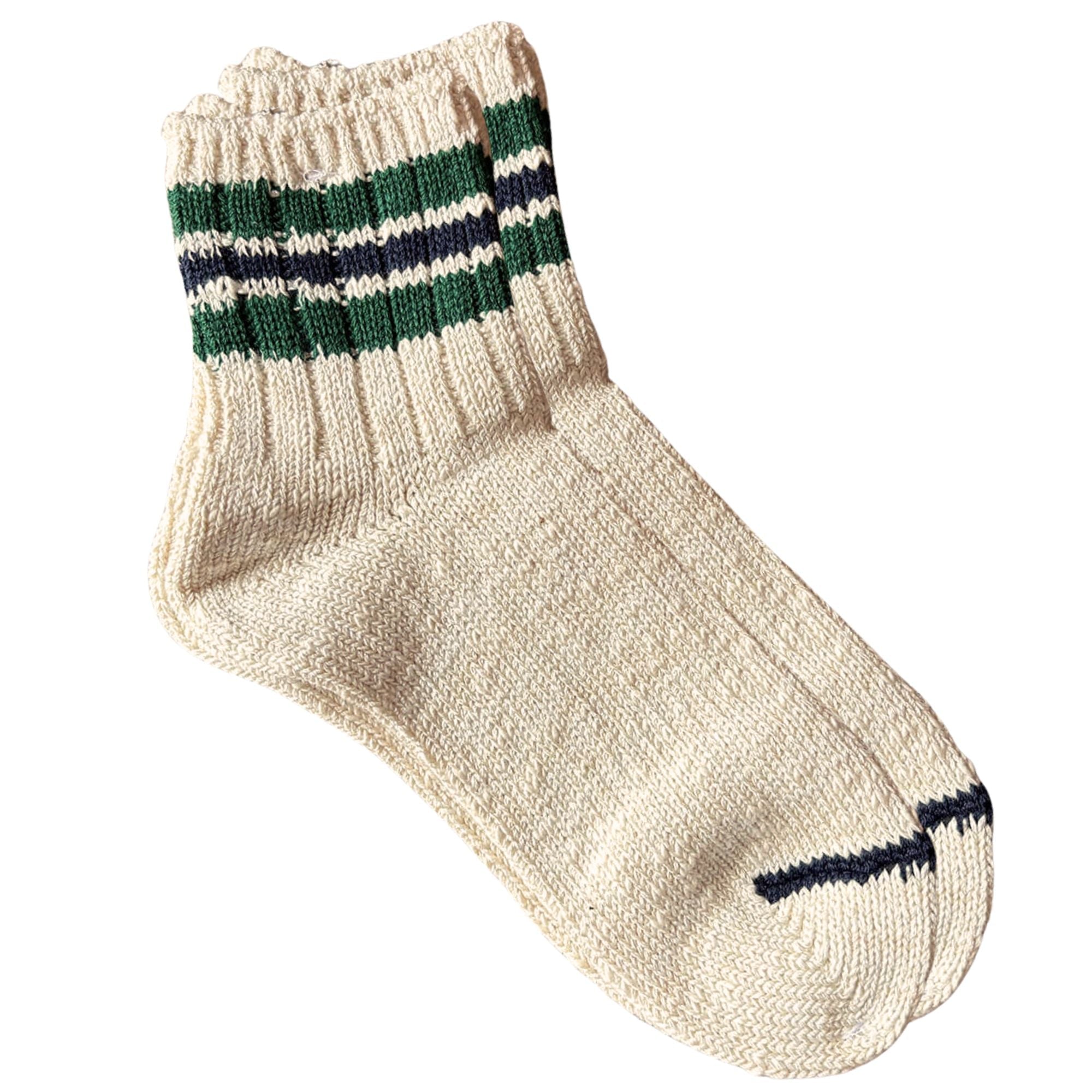Stripes Short Slub Socks - Ivory