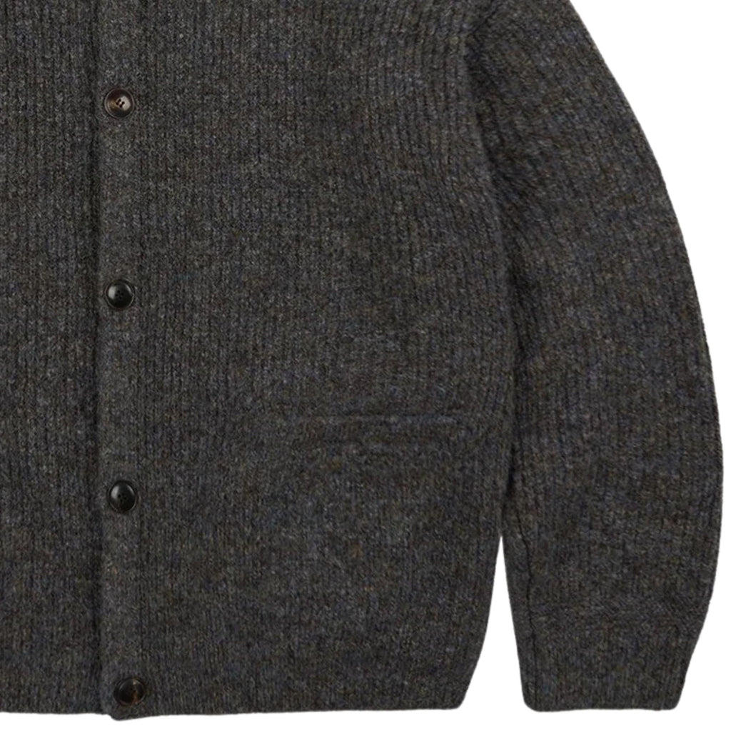 Frizmworks Brushed Wool Round Cardigan - Brown