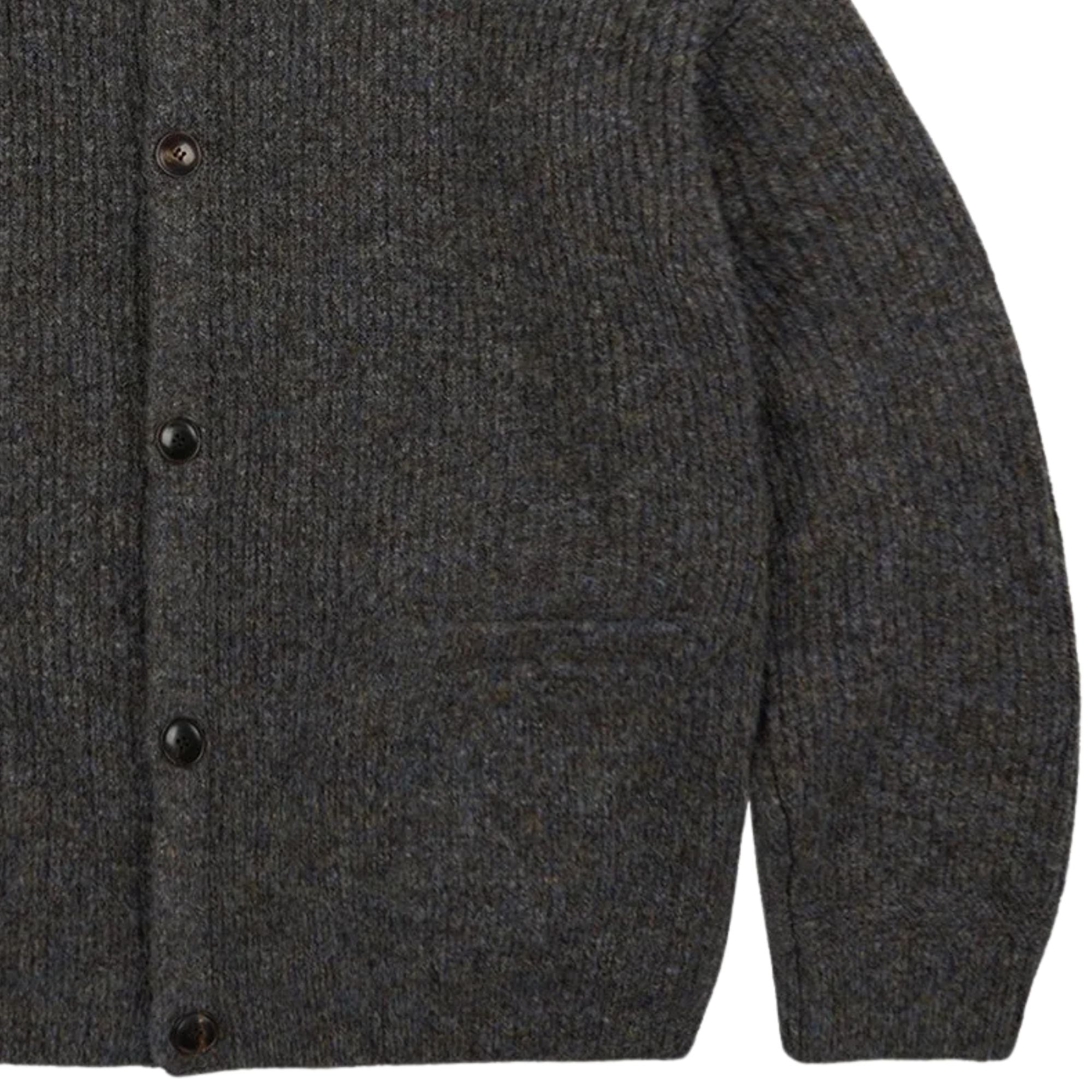 Frizmworks Brushed Wool Round Cardigan - Brown