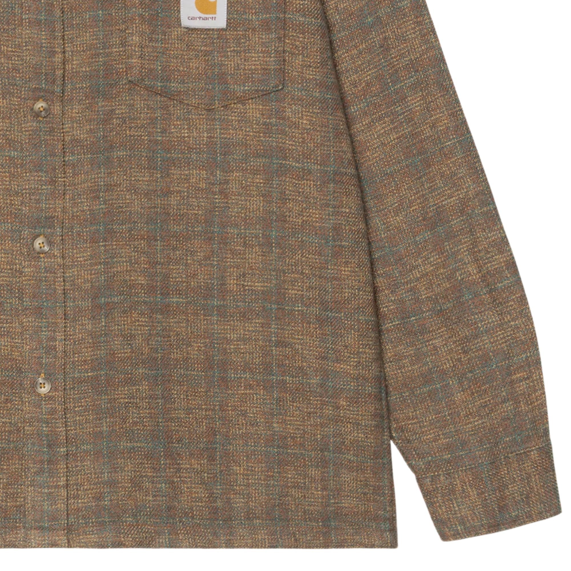 Carhartt WIP Long Sleeve Bagley Shirt - Hamilton Brown