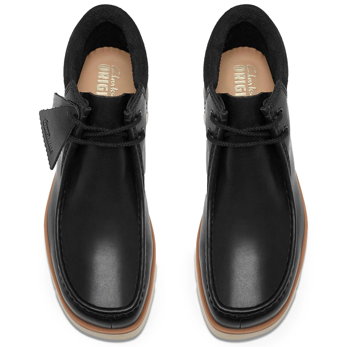 Clarks Originals Walla Orkhon Shoes - Black Leather