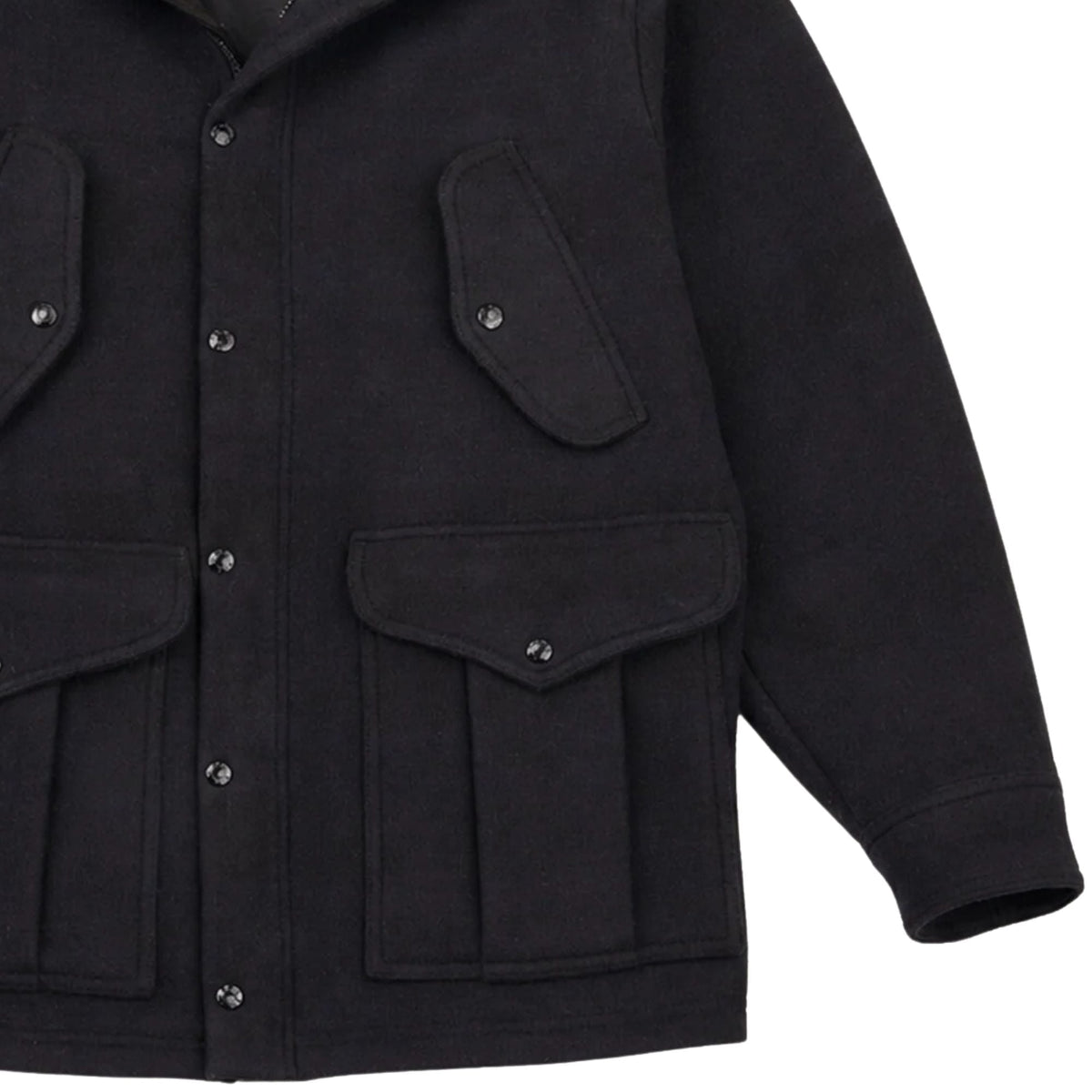 Filson Cascade Wool Mountain Parka - Navy/Black Plaid