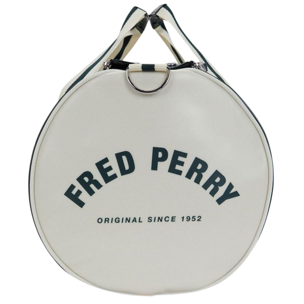 Fred Perry Classic Barrel Bag - Grassroots/Ecru