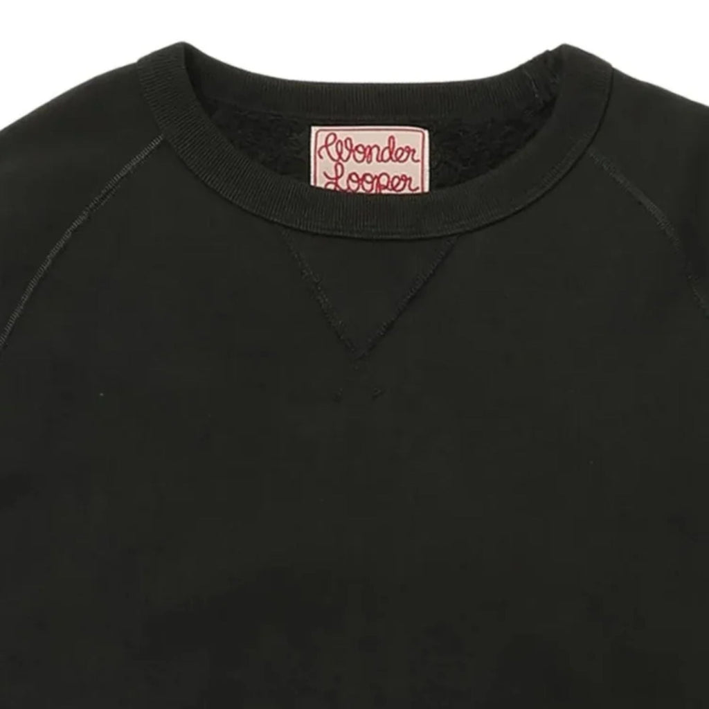 Wonder Looper Pullover Crewneck Super Looper French Terry - Sumi Black