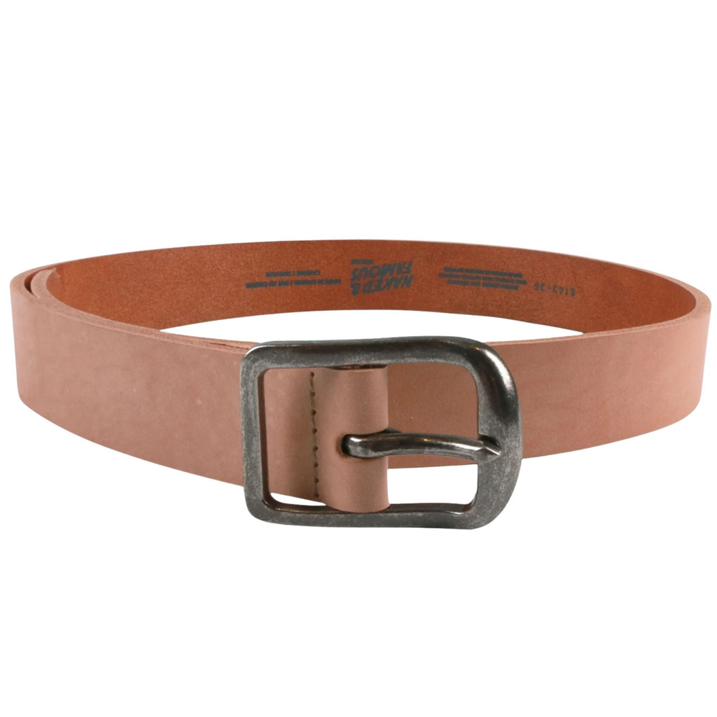 Naked and Famous Denim Bovine Thick Belt - Natural