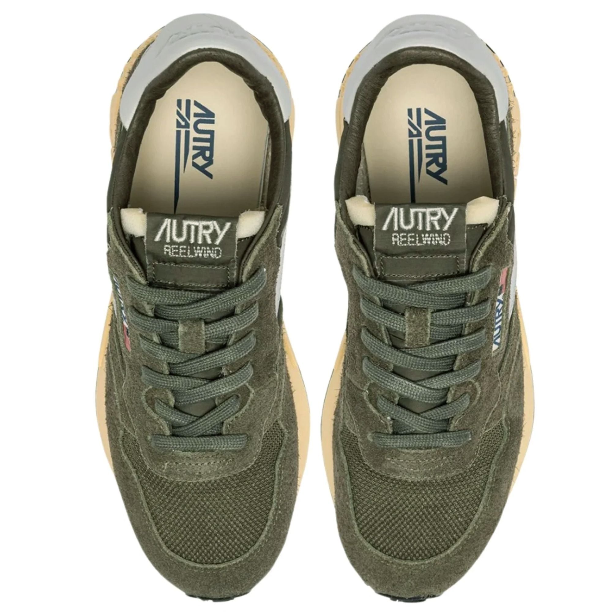 Autry Reelwind Low Sneakers - Olive Night/Harbor Mist