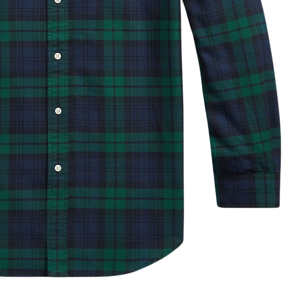Polo Ralph Lauren Custom Fit Tattersall Oxford Shirt - Navy/Green Multi