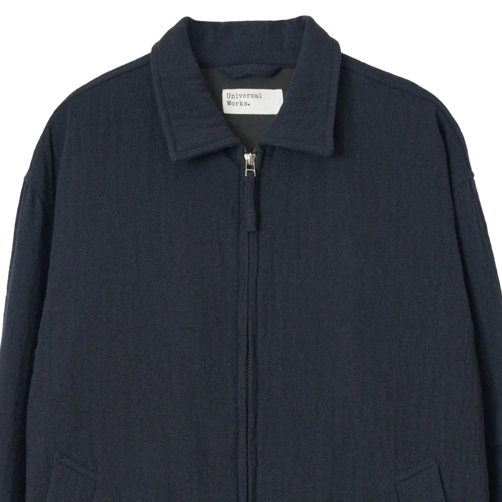 Universal Works Club Jacket Robin Wool Mix - Dark Navy