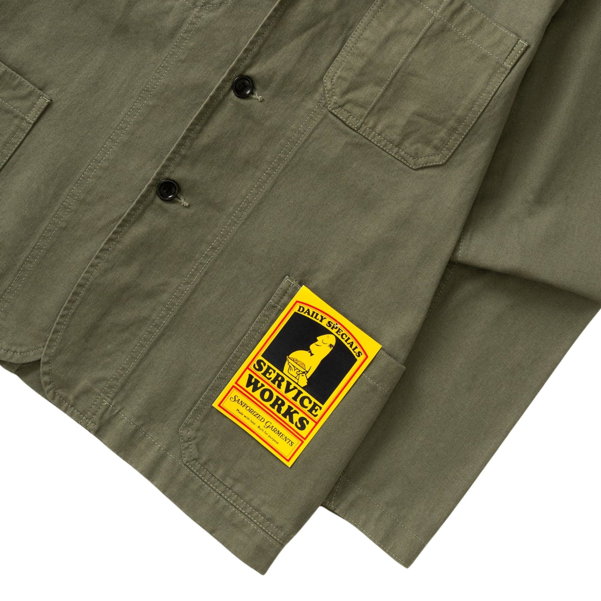 Service Works Twill Server Suit Jacket - Olive