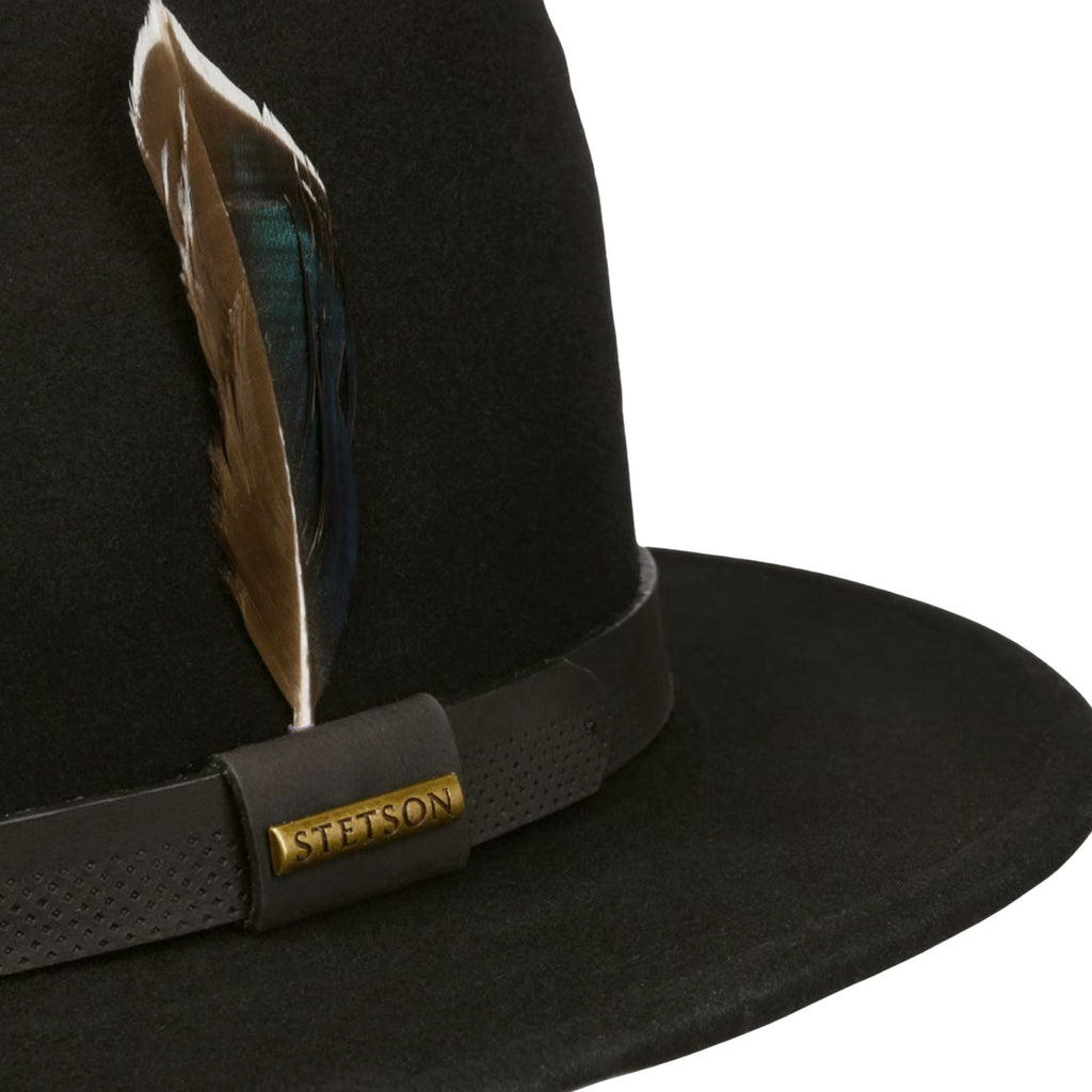 Stetson Hats Boynton Traveller Wool Hat - Black