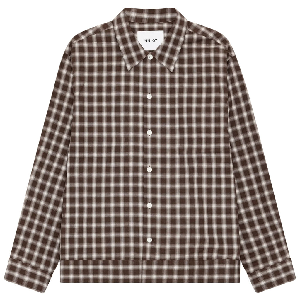 NN07 Reed Overshirt - Brown Check