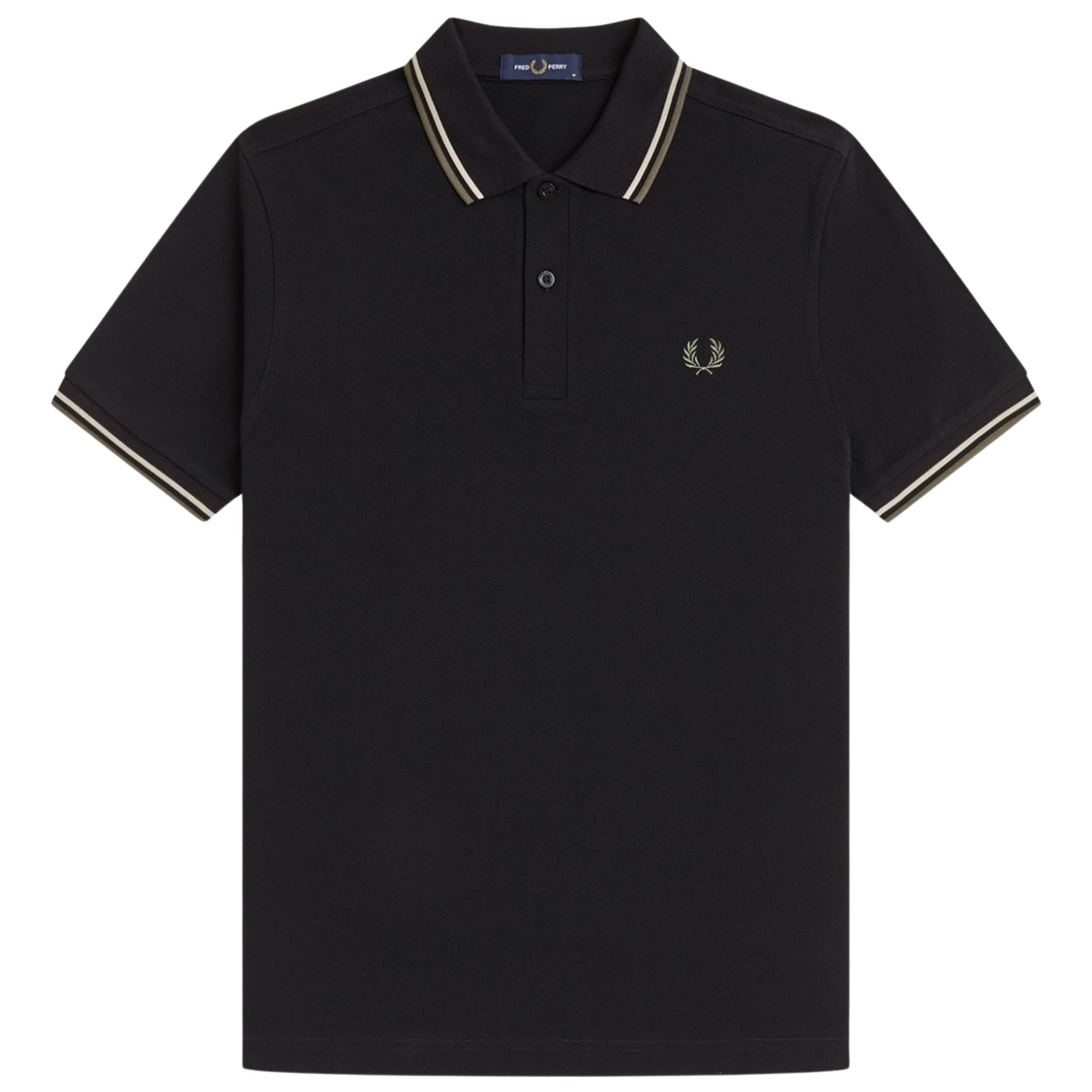 Fred Perry M3600 Twin Tipped Shirt - Black