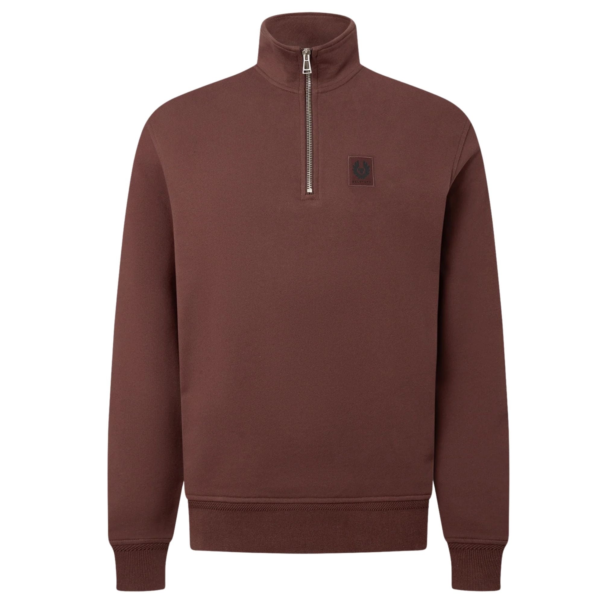 Belstaff Quarter Zip Sweatshirt - Oxblood