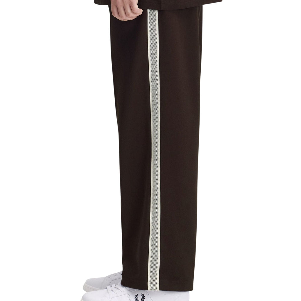 Fred Perry Tennis Net Tape Track Pant - Rich Brown