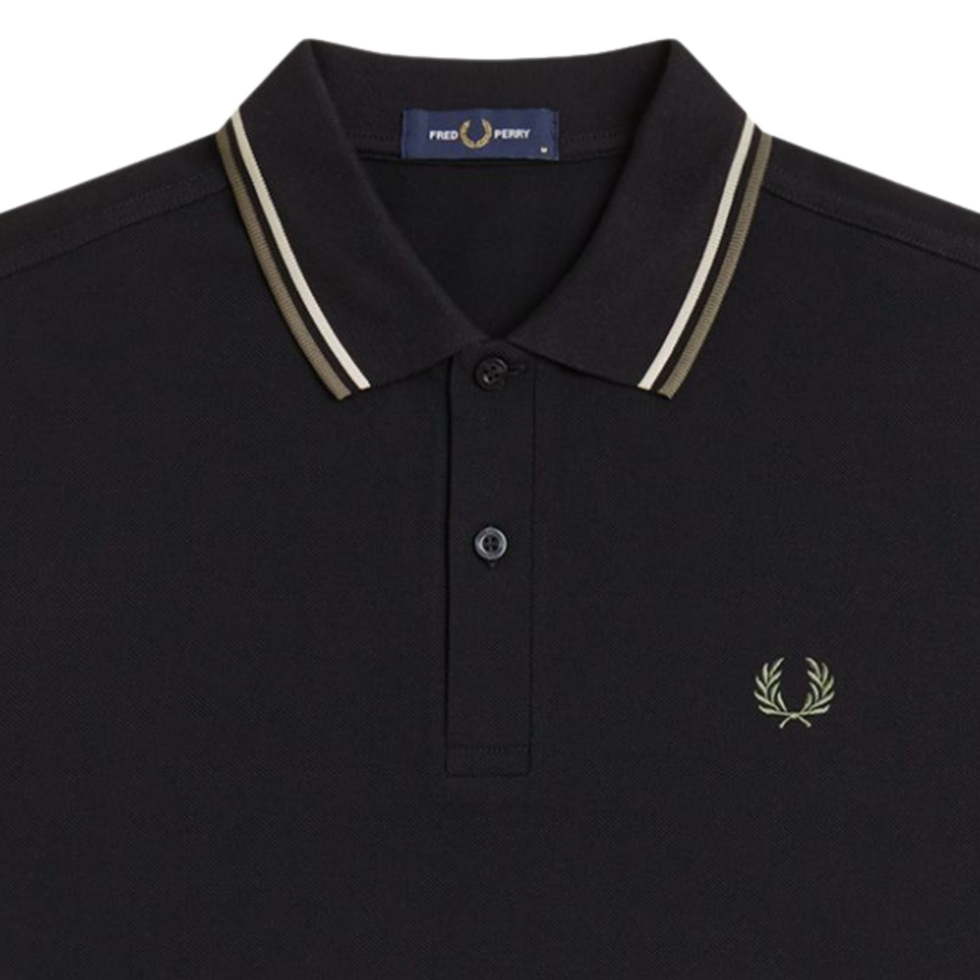Fred Perry M3600 Twin Tipped Shirt - Black