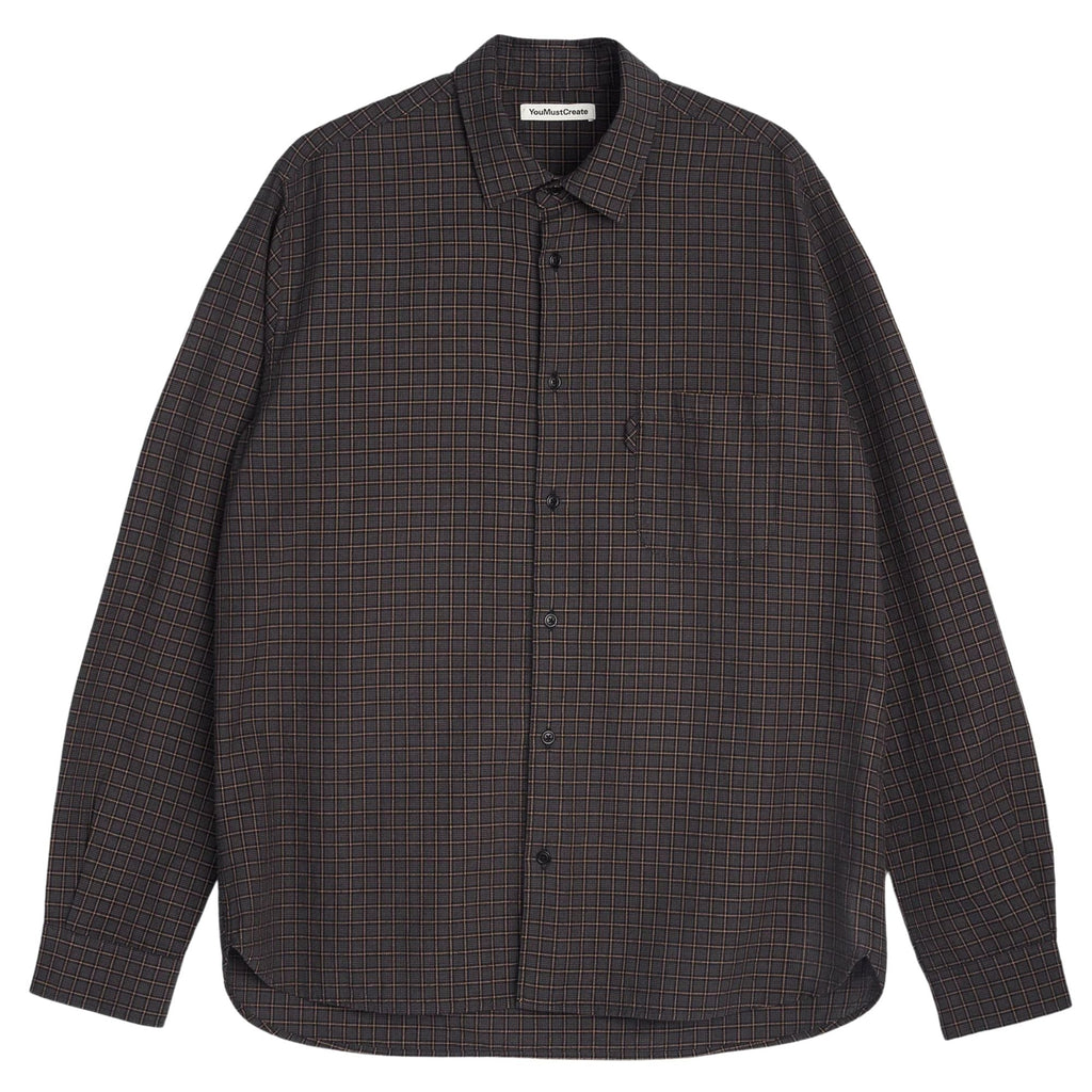 YMC Curtis Shirt - Grey Multi