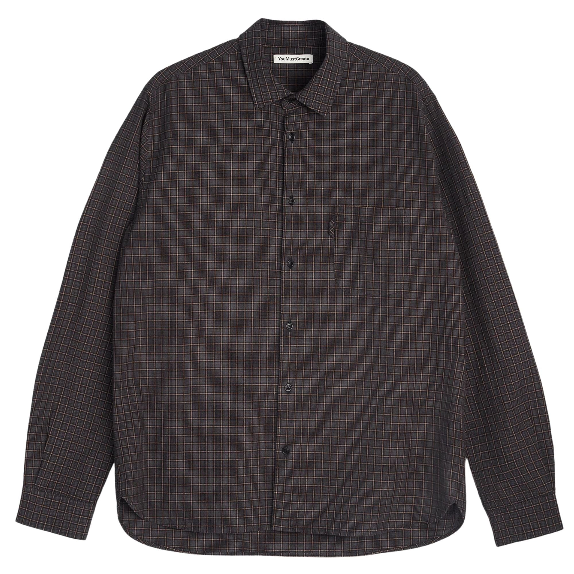 YMC Curtis Shirt - Grey Multi
